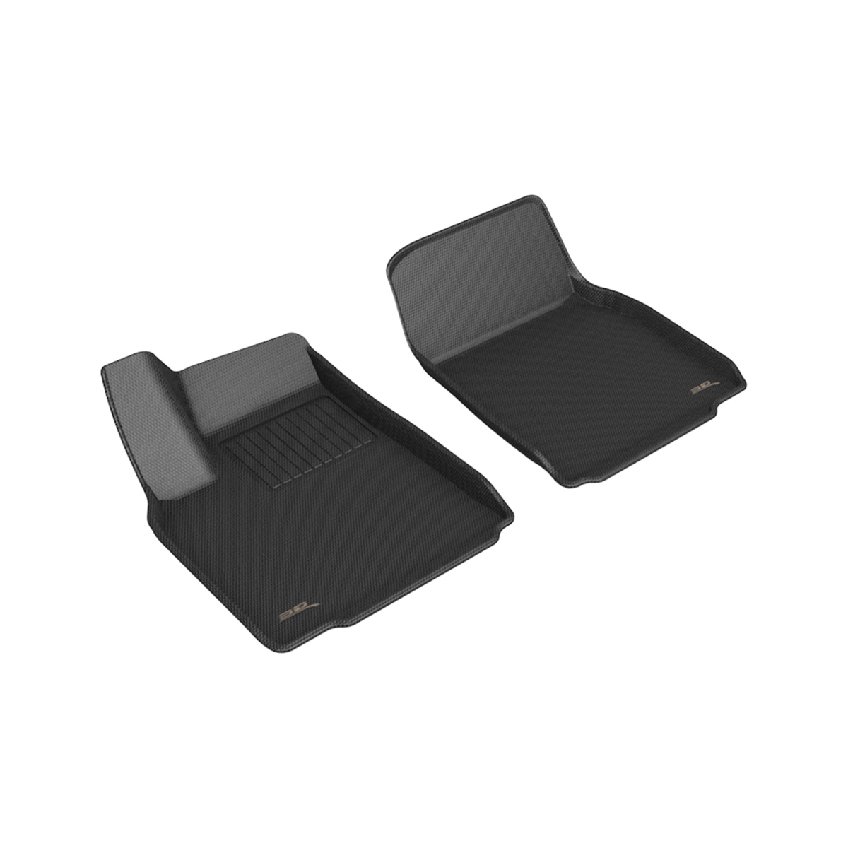Custom Fit Kagu Floor Mat Fits for 2022-2023 Tesla Model X - Front Row - Black