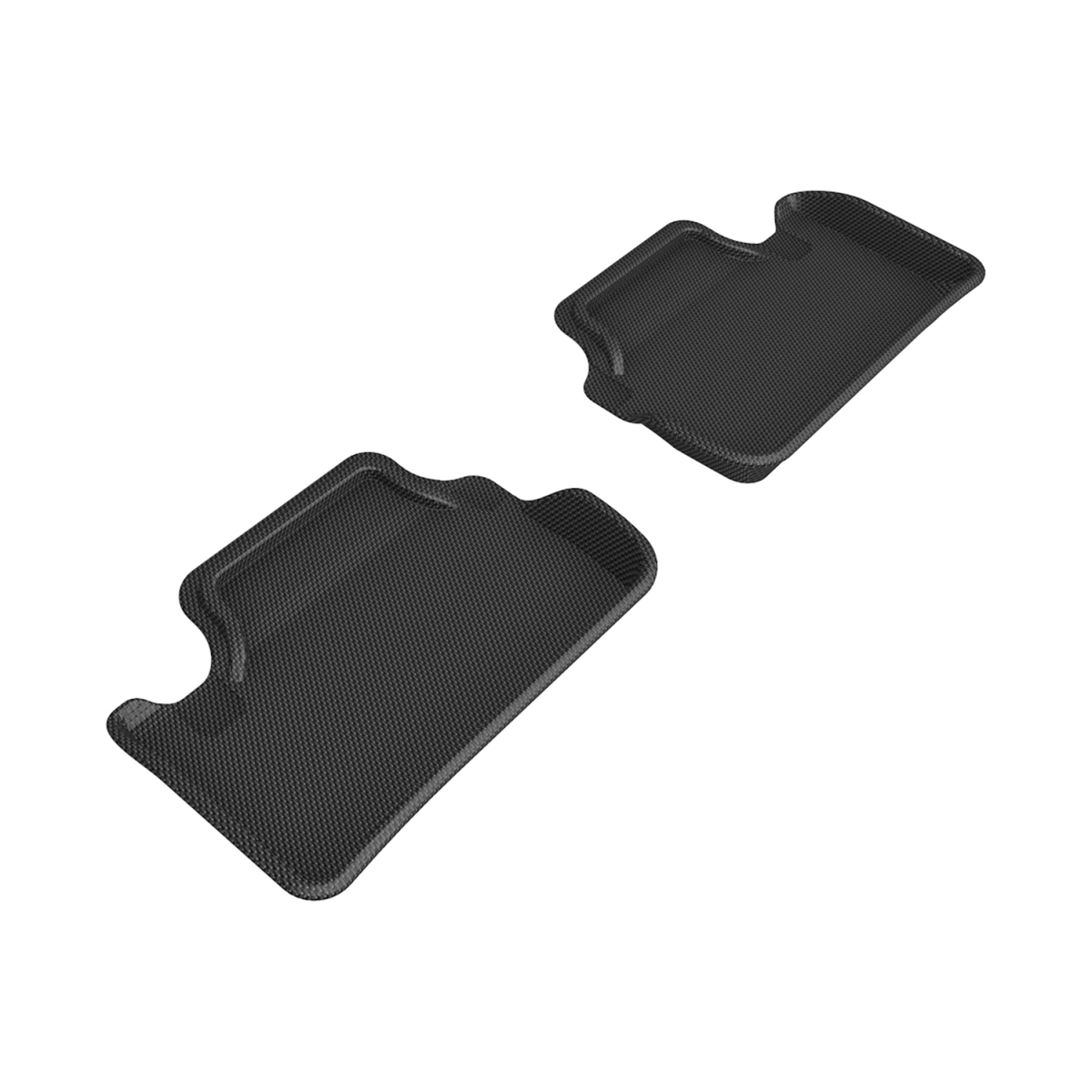 Custom Fit Kagu Floor Mat Fits for 2021-2023 Polestar 2 - Second Row - Black