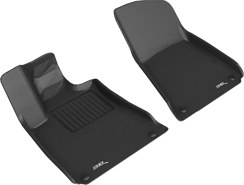 Front Row Custom Fit Kagu Floor Mat for 2013-2018 Maserati Ghibli, Black