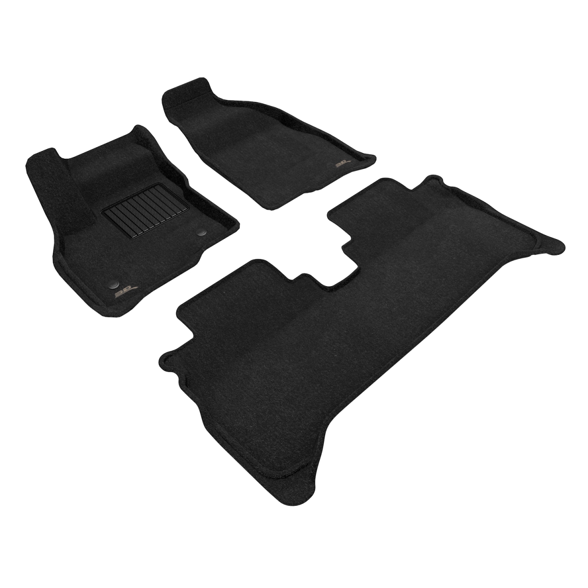 L1CH09704709 Elegant 1st & 2nd Row Floor Liner Set - Black