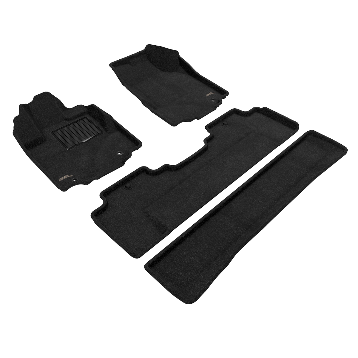 Picture of 3D MAXpider L1HD03904709 Elegant Floor Mat for 2006-2015 Honda Ridgeline 4DR&#44; Black