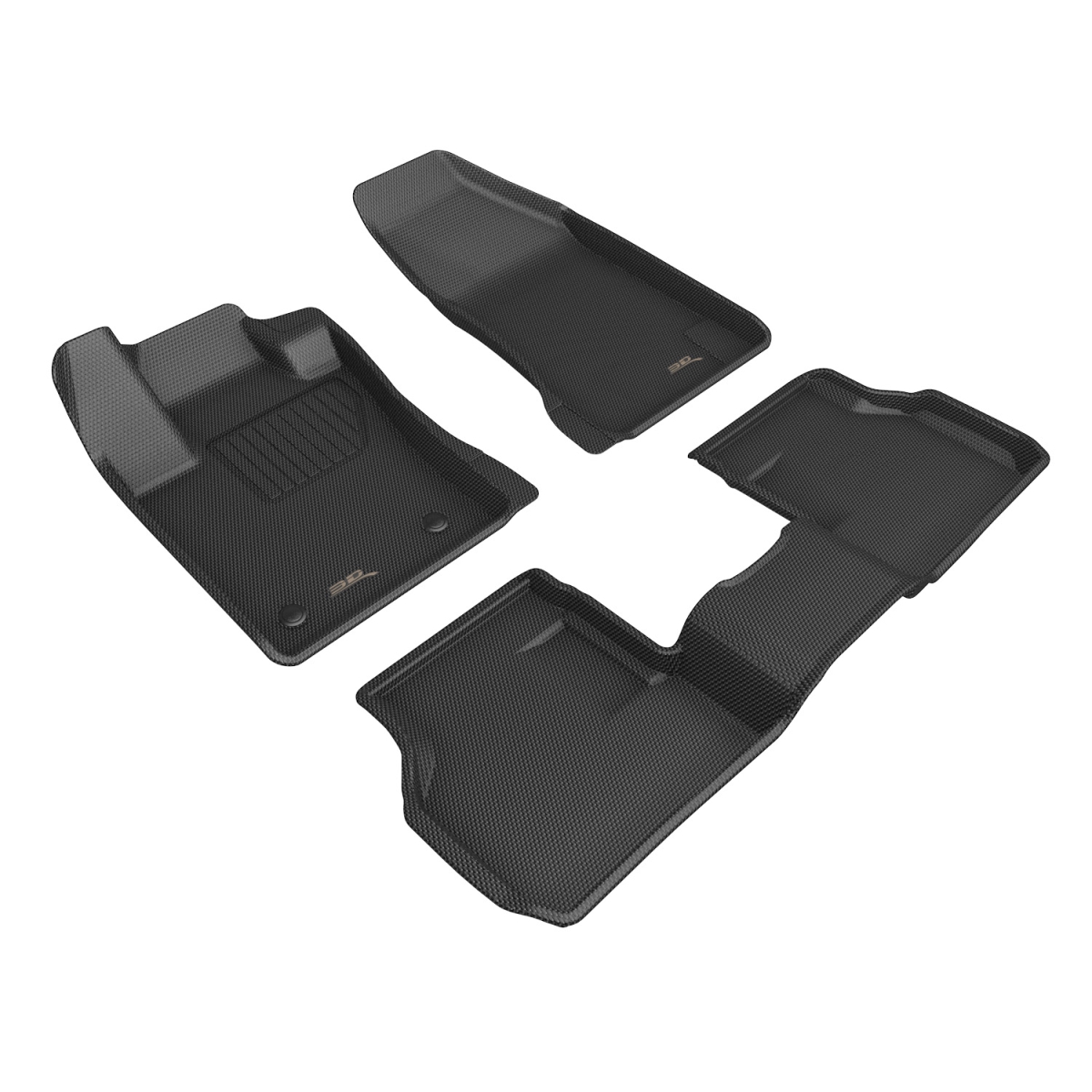 Kagu Black R1 & R2 Floor Mats for Alfa Romeo Tonale 2024