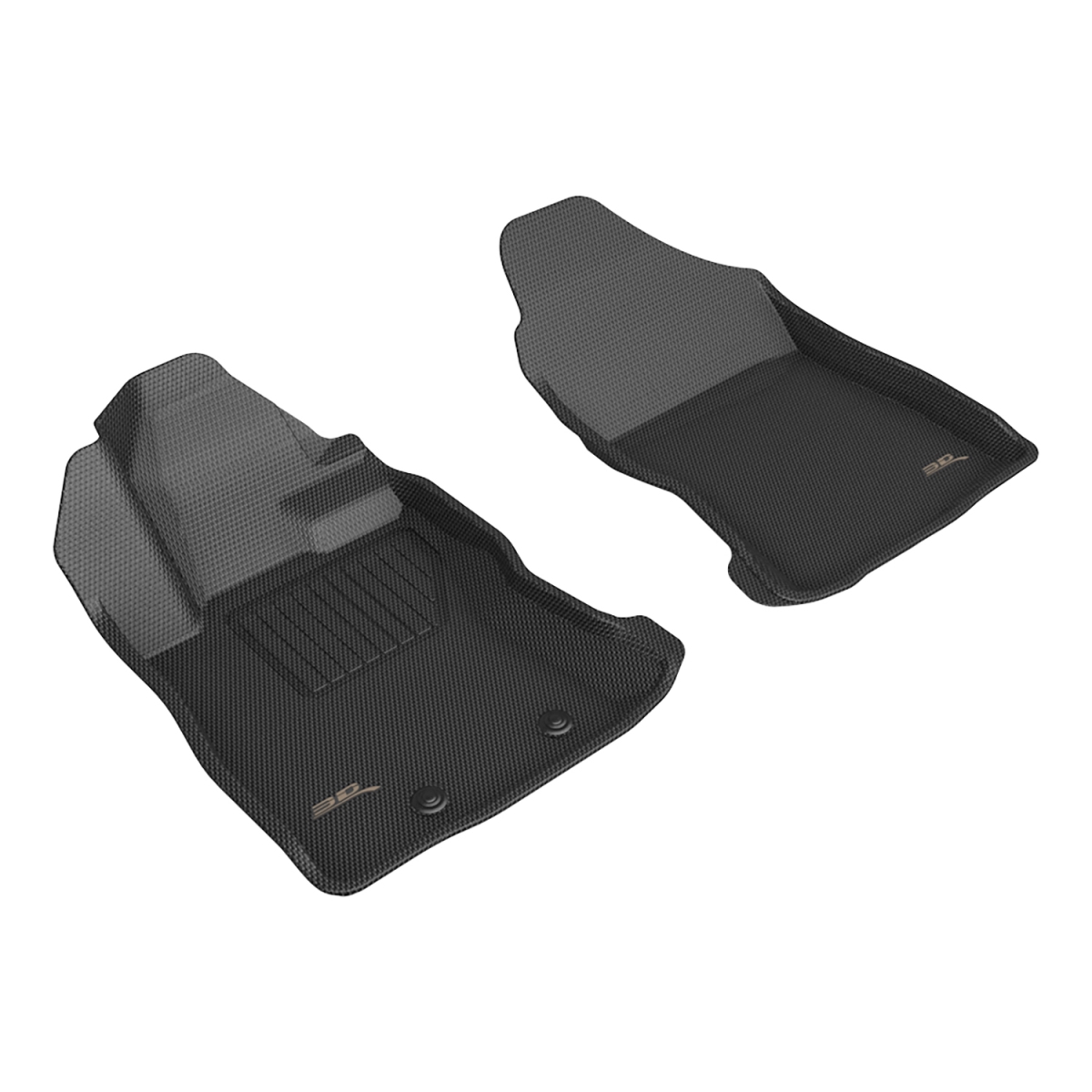 Picture of 3D MAXpider L1SB04011509 Kagu Rubber Floor Mat Liner for 2024-2025 Subaru Crosstrek&#44; Black