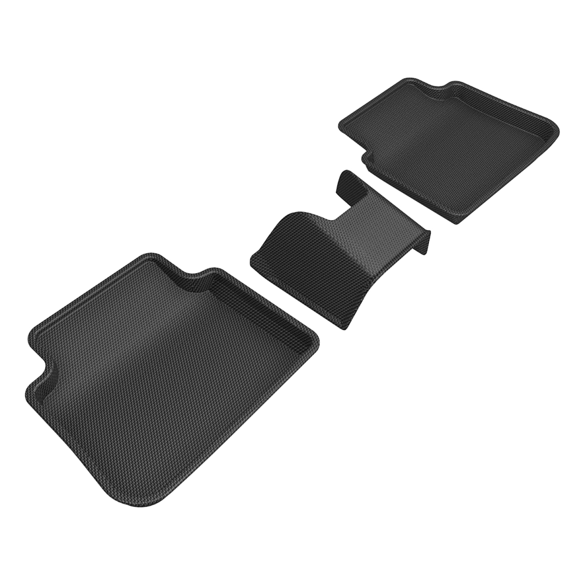 Picture of 3D MAXpider L1SB04021509 2nd Row Kagu Rubber Floor Liner for 2024-2025 Subaru Crosstrek&#44; Black