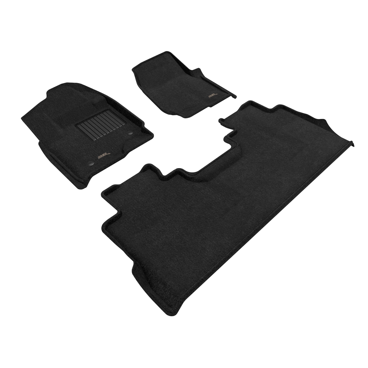 Picture of 3D MAXpider L1FR16504709 R1 & R2 Kagu Floor Mat with Under Seat Storage for 2023-2025 Ford F-250&#44; Black