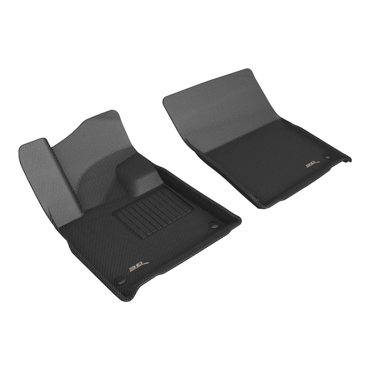 Picture of 3D MAXpider L1RI00611509 Kagu 1st Row Floor Liners for 2025 Rivian R1T&#44; Black