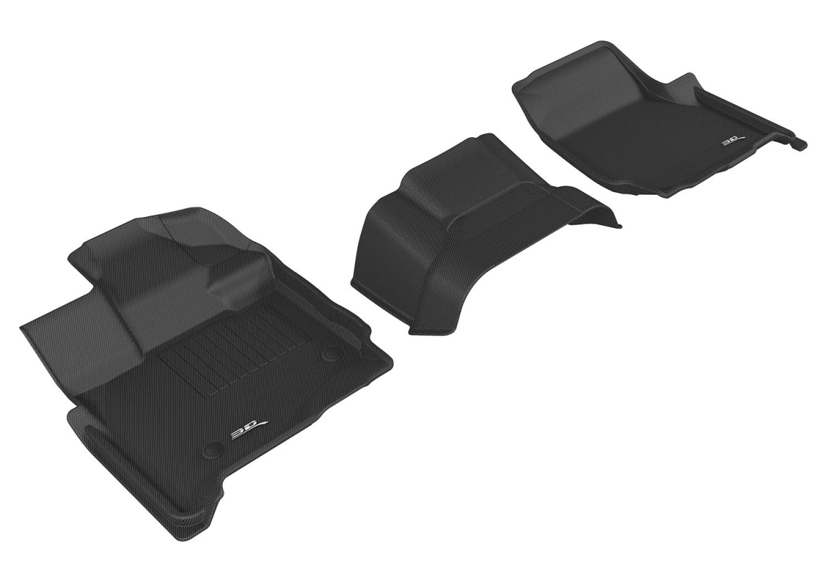 L1FR10111509 Carbon Fiber Embossed Pattern Supercab Kagu Black 1st Row for 2015-2016 Ford F-150