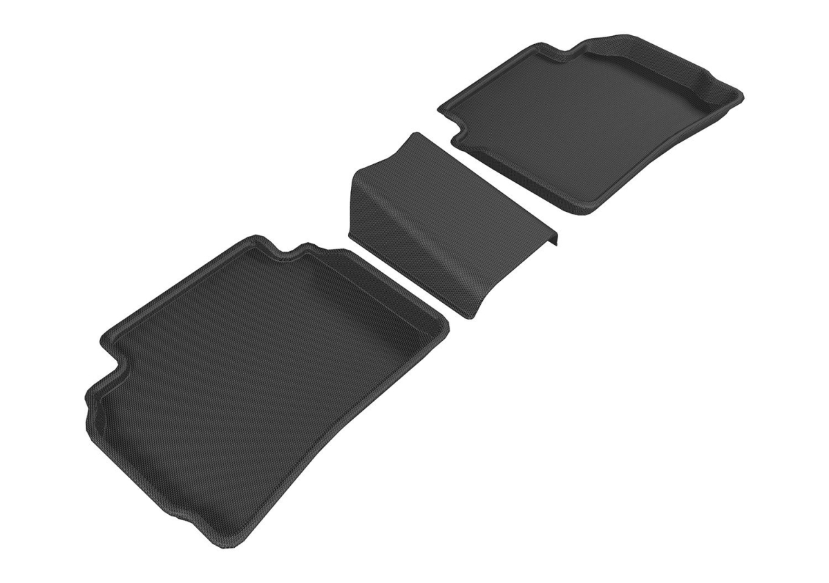 Carbon Fiber Embossed Pattern Kagu Black 2nd Row 3 Piece for 2016-2017 Chevrolet Malibu