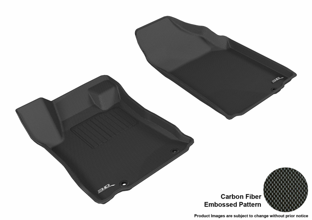 L1NS09211509 Carbon Fiber Embossed Pattern Sdn Kagu Black 1st Row for 2016-2017 Nissan Altima
