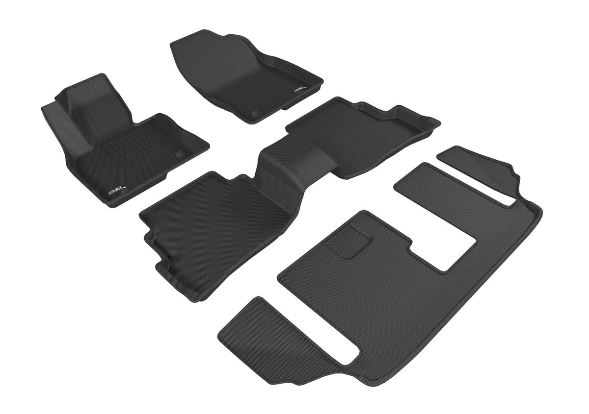 Carbon Fiber Embossed Pattern Kagu Black 1st Row 2nd Row 3rd Row for 2016-2017 Mazda Cx-9