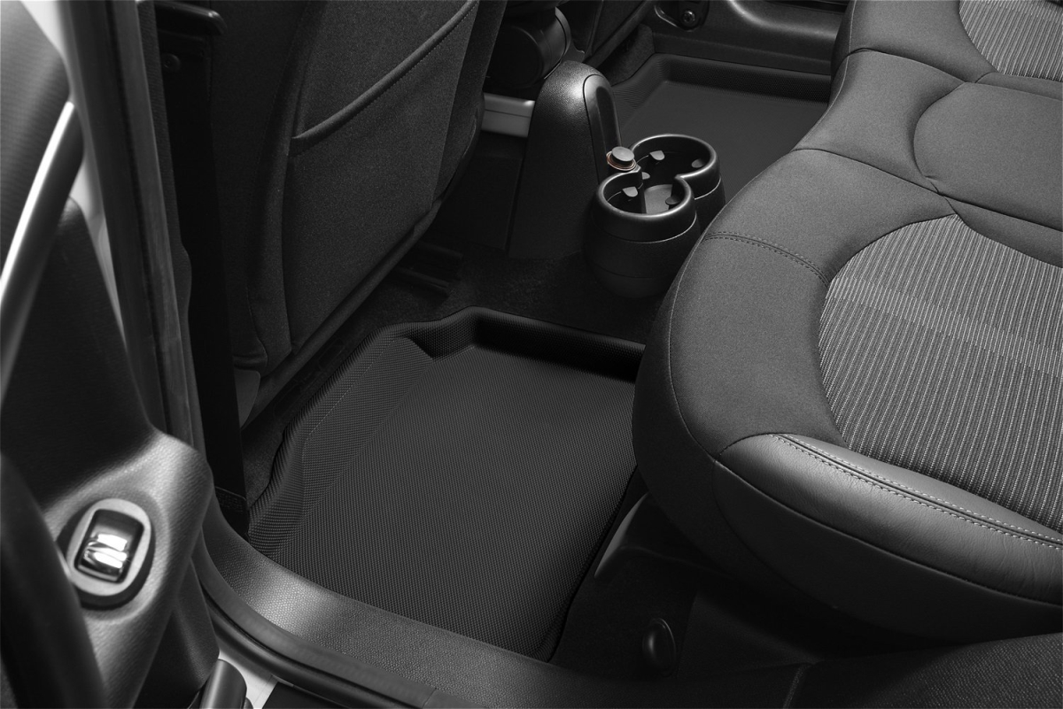3 Piece Carbon Fiber Embossed Pattern Kagu Black 2nd Row for 2016-2017 Mini Clubman