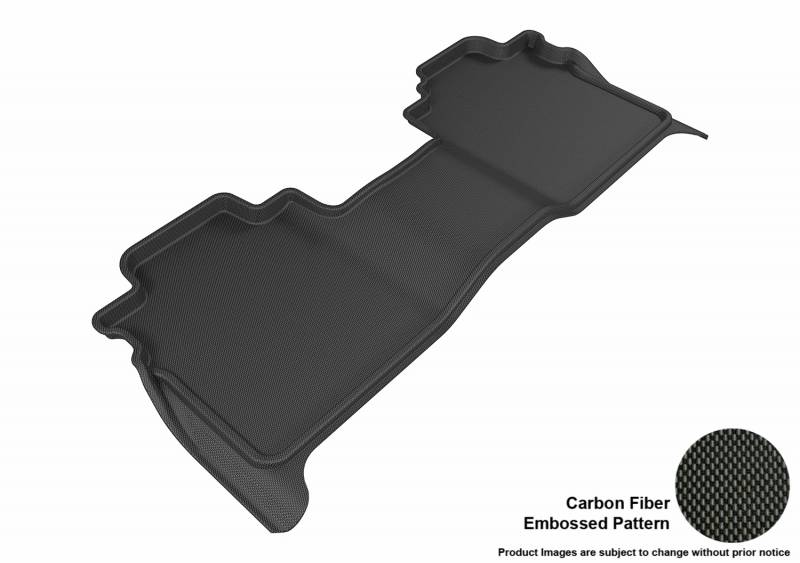 L1NS08521509 Carbon Fiber Embossed Pattern Crew Cab Kagu Black 2nd Row with Storage Box for 2016-2017 Nissan Titan