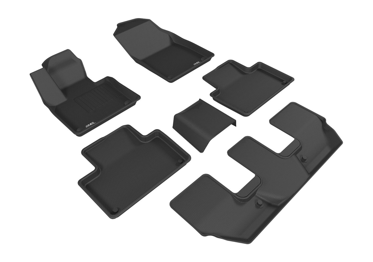 Carbon Fiber Embossed Pattern Kagu Black 1st Row 2nd Row 3rd Row for 2015-2016Volvo XC90