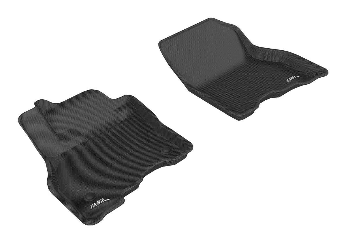 L1NS09311509 Carbon Fiber Embossed Pattern Kagu Black 1st Row for 2013-2016 Nissan Leaf