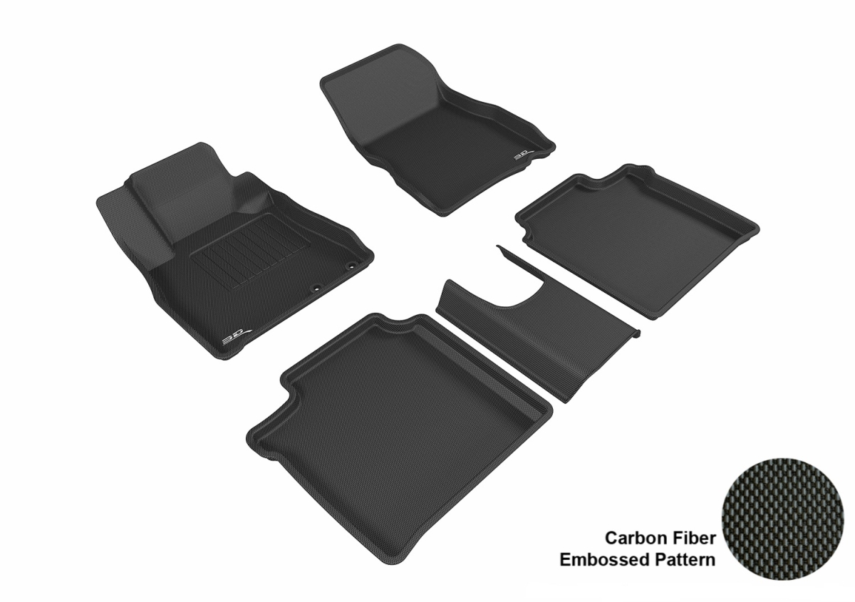 L1NS08701509 3D MAXpider Complete Set Custom Fit All-Weather Floor Mat For Nissan Versa Note - R1, R2 -  FSJC