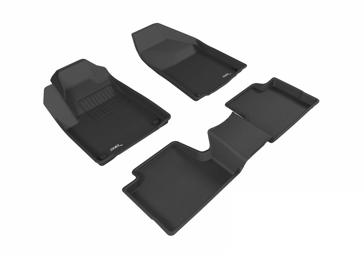 R1 R2 Kagu Floor Mat for Jeep Cherokee 2015-2017, Black