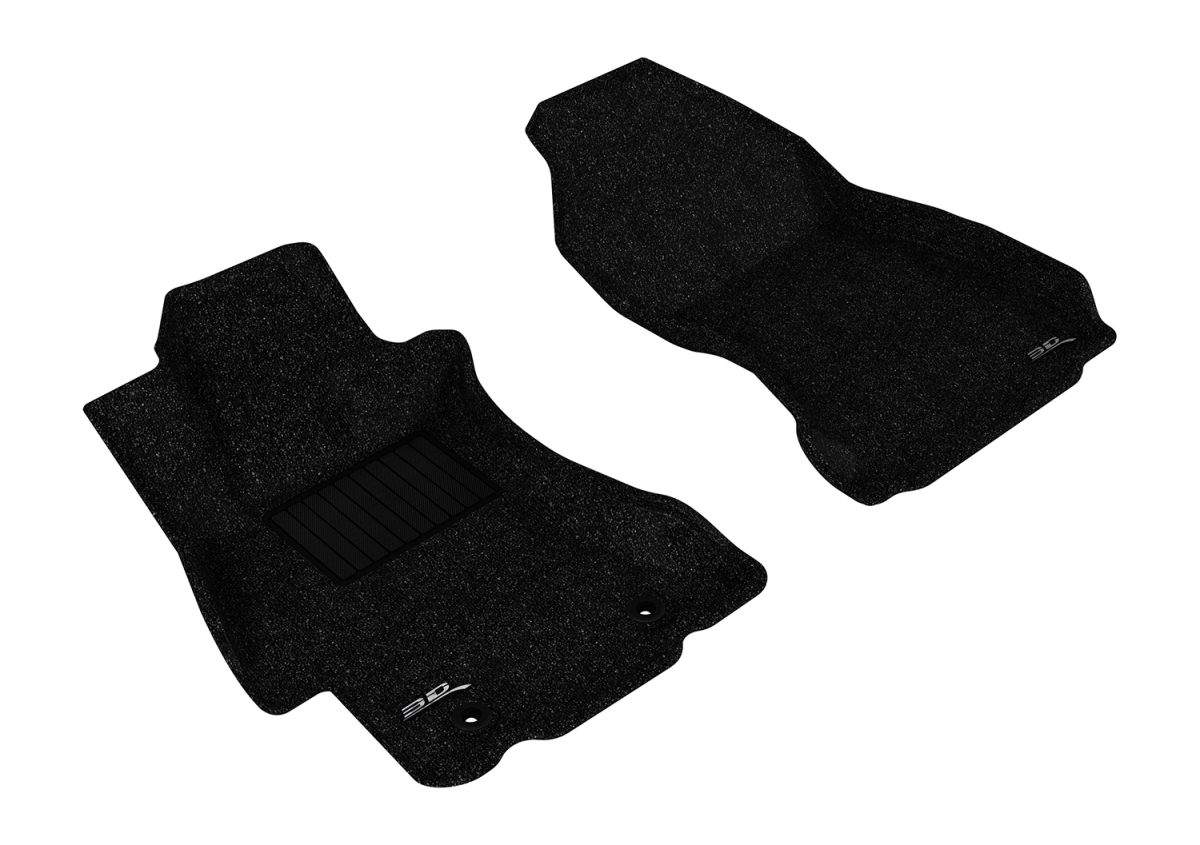 3D MAXpider 1St Row, 2Nd Row Custom Fit Kagu Floor Mat, Black (L1SB02001509)