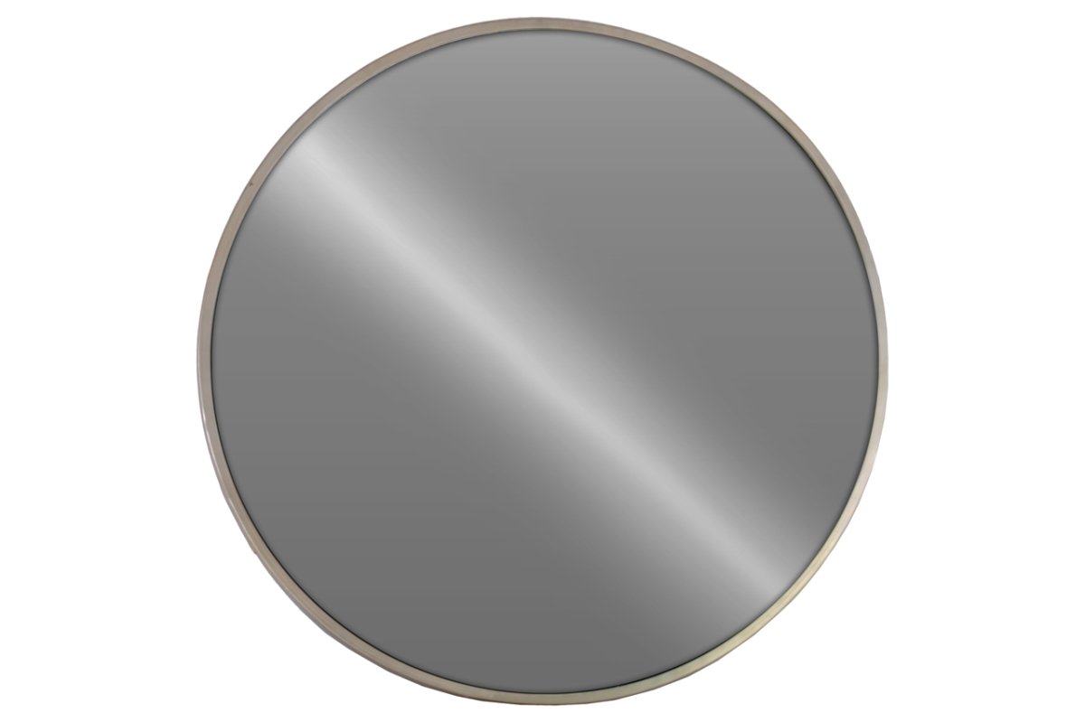 Picture of Urban Trends Collection 34082 Metal Round Wall Mirror Metallic Finish Champagne