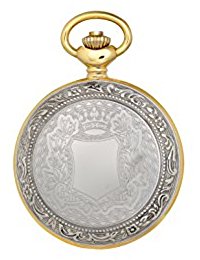 Picture of Charles-Hubert Paris DWA014 Two-Tone Hunter Case Mechanical Pocket Watch, White