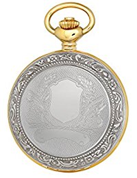 Picture of Charles-Hubert Paris DWA015 Two-Tone Hunter Case Mechanical Pocket Watch, White
