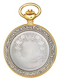 Picture of Charles-Hubert Paris DWA016 Two-Tone Hunter Case Mechanical Pocket Watch, White