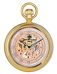 Picture of Charles-Hubert Paris DWA017 Open Face Mechanical Pocket Watch, Rose Gold-Toned