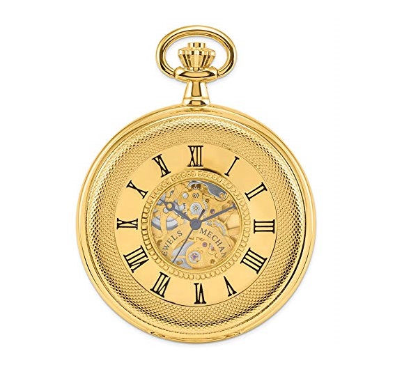 Picture of Charles-Hubert Paris DWA054 Gold-Plated Double Half Hunter Case Mechanical Pocket Watch