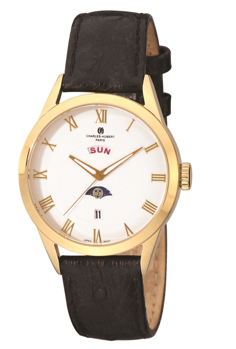 6980-G Womens Stainless Steel Quartz Dial Watch, White