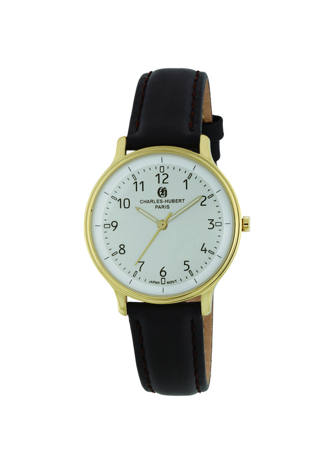 Womens IP-Plated Stainless Steel Quartz Dial Watch, White