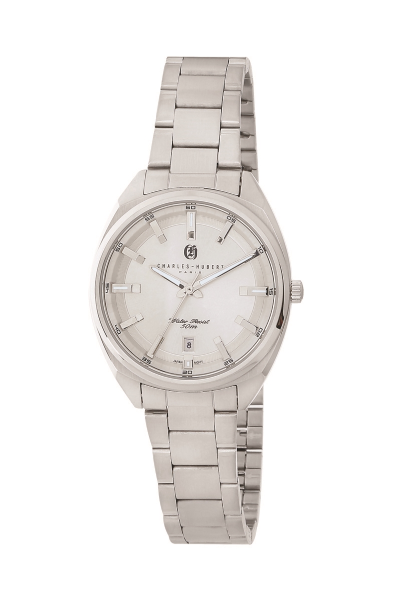 34 mm Womens Stainless Steel Quartz Watch44 White