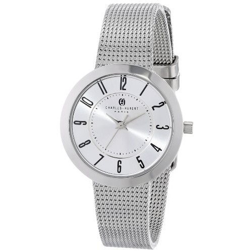 Stainless Steel Silver Dial Milanese Band Watch - Silver - 36