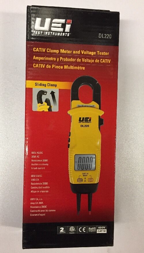 Picture of UEi Test Instruments DL220 CATIV Clamp-on Meter & Voltage Tester