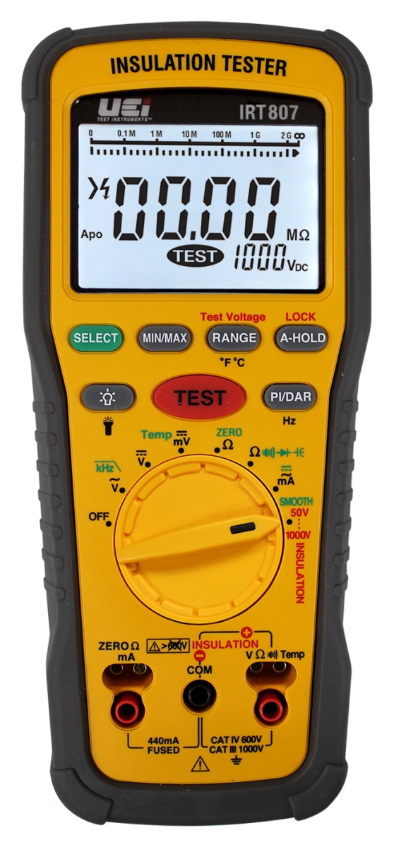 Picture of UEI Test Instruments IRT807 Professional Level Insulation Resistance Tester