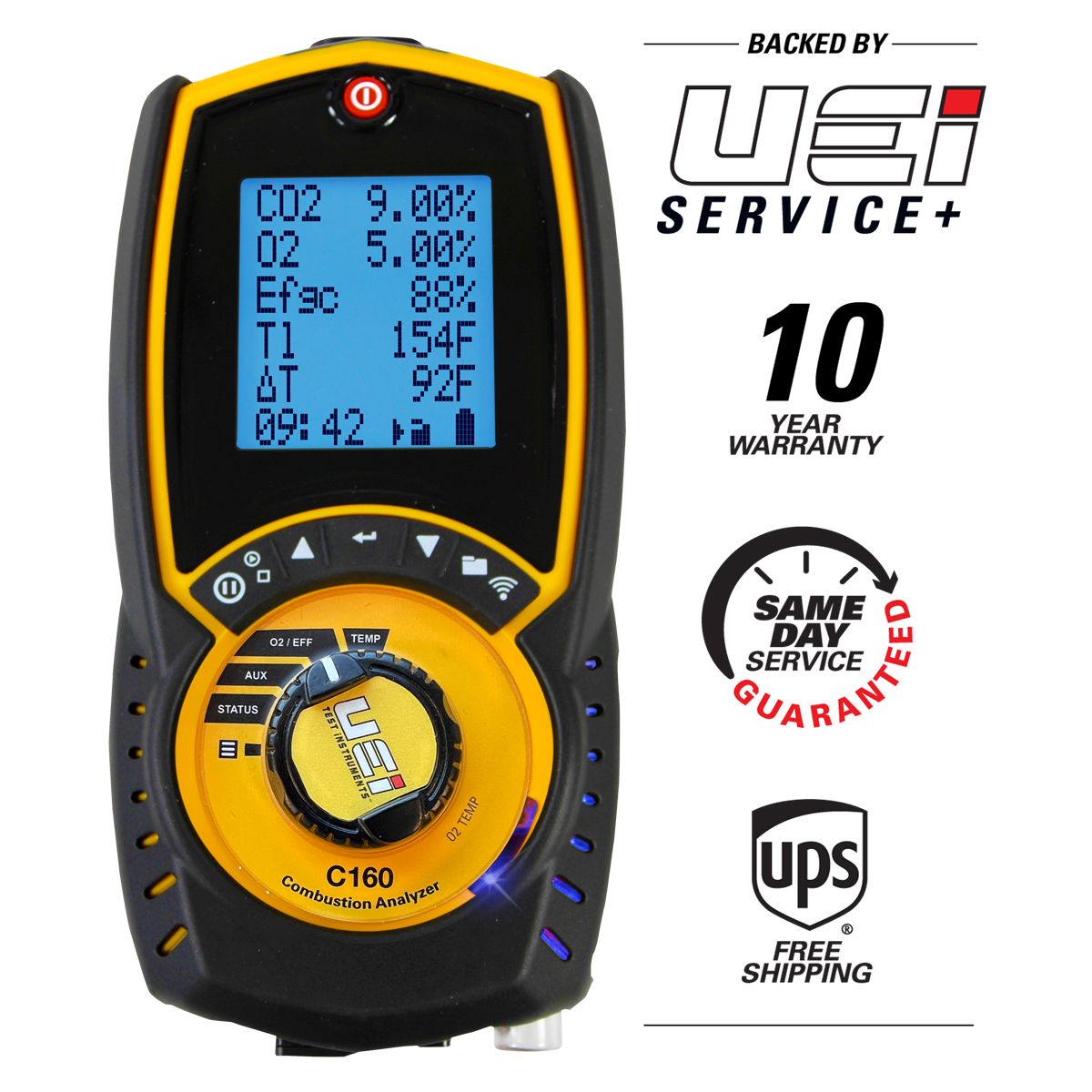 Combustion Analyzer,32to113F,21% v/vO2