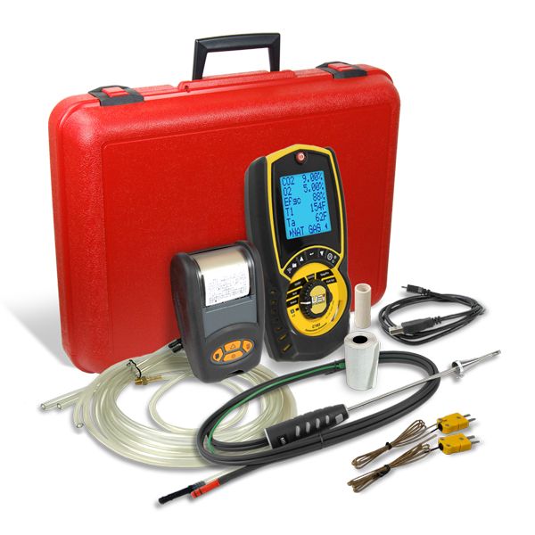 C163KIT Residential Combustion Analyzer Kit with Differential Pressure & Printer