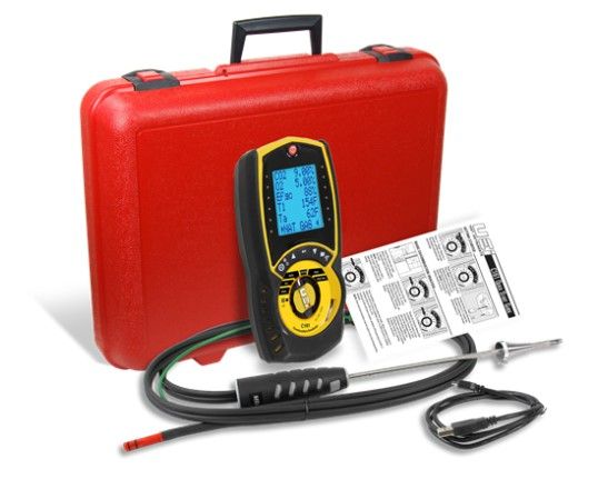 C161C Residential Flue Gas Combustion Analyzer with Case