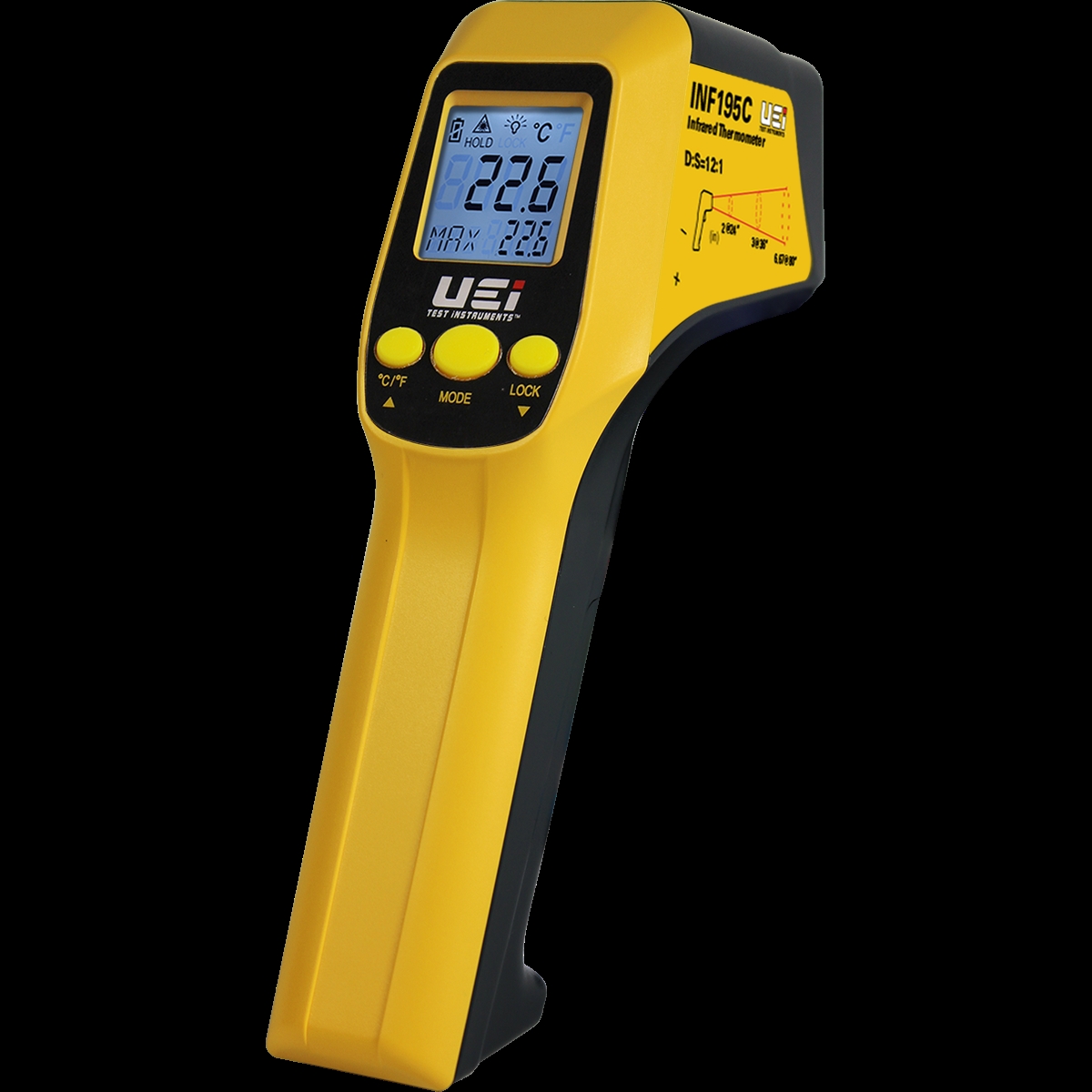 Picture of UEI INF195C Infrared Thermometer with Circular Laser & K-Type Input