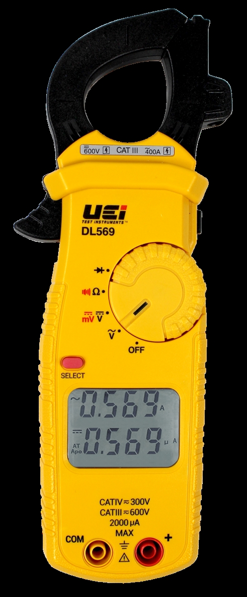 Picture of UEI DL569 400A Dual Display Clamp Meter with Test Lead Storage