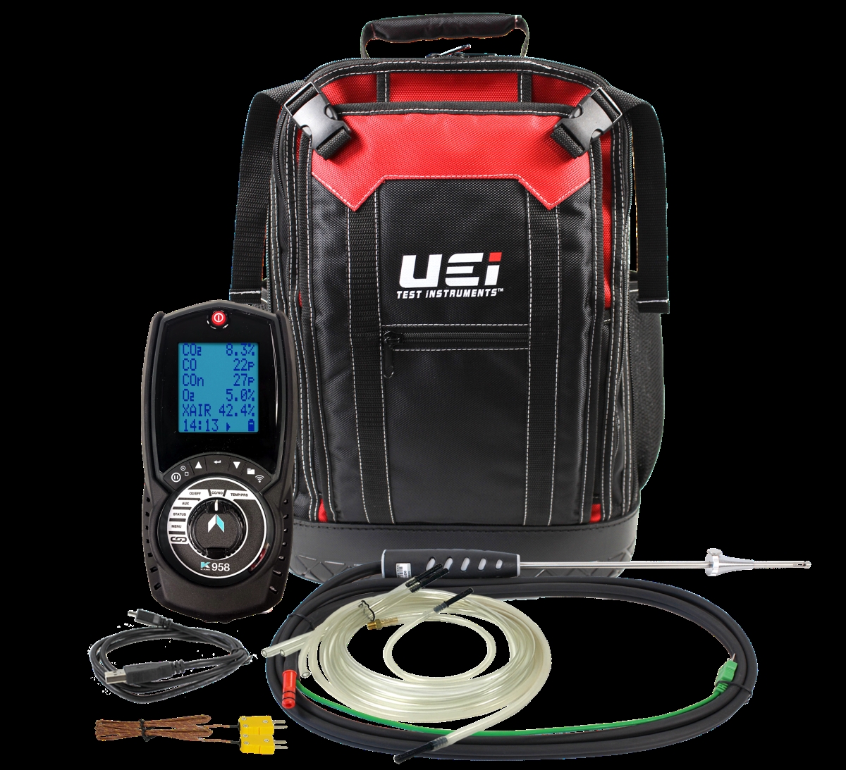 Picture of UEI KANE958 Industrial Combustion Analyzer with Direct O2 Measurement