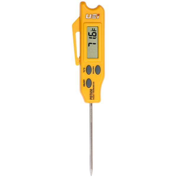 PDT650PACK Folding Digital Pocket Thermometer Counter Display with PTD650 - Pack of 6
