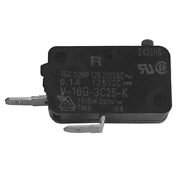 15A Normally Open SPST Switch, 0.020 x 0.187 Terminal
