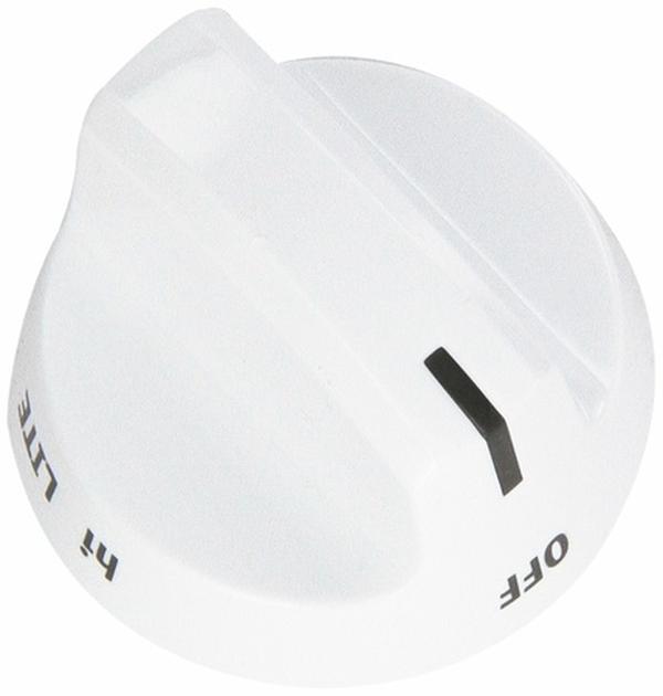 316543909 Oven Gas Surface Unit Knob; White