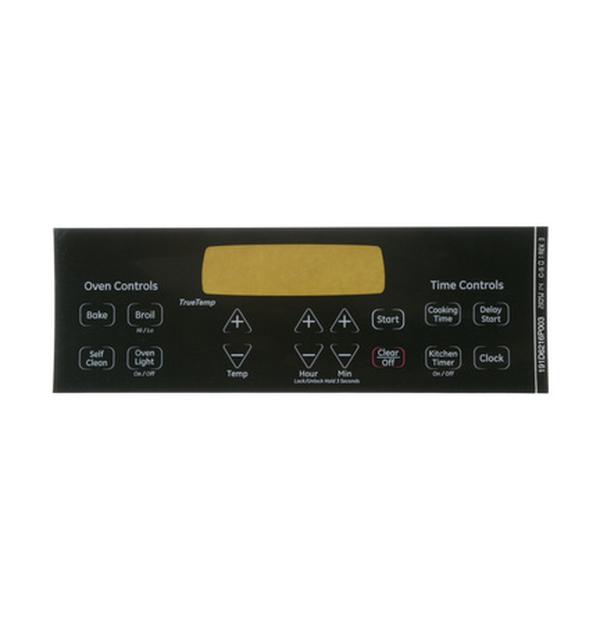 Picture of GE APLWB27T11229 Range Electronic Control Overlay&#44; Black