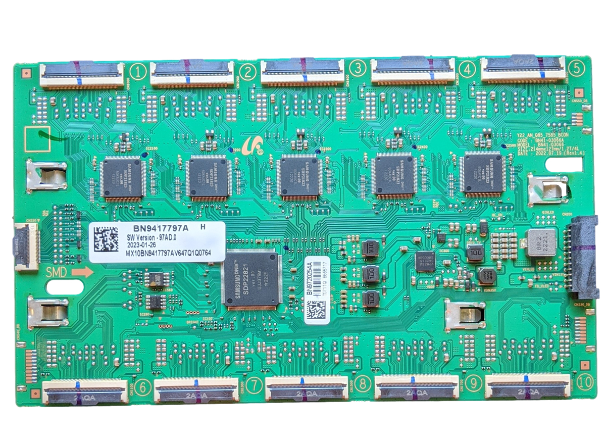 Picture of Samsung SSGBN94-17797A 75-85 in. Q85B Assembly PCB Main Subcon LED Board