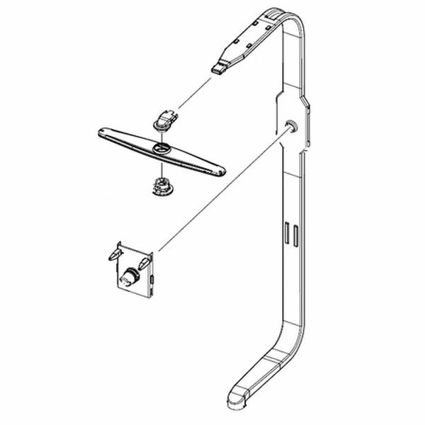 Picture of Samsung SSGDD82-01751A DW80R5061&#44; 5060 Dishwasher SVC Duct Assembly