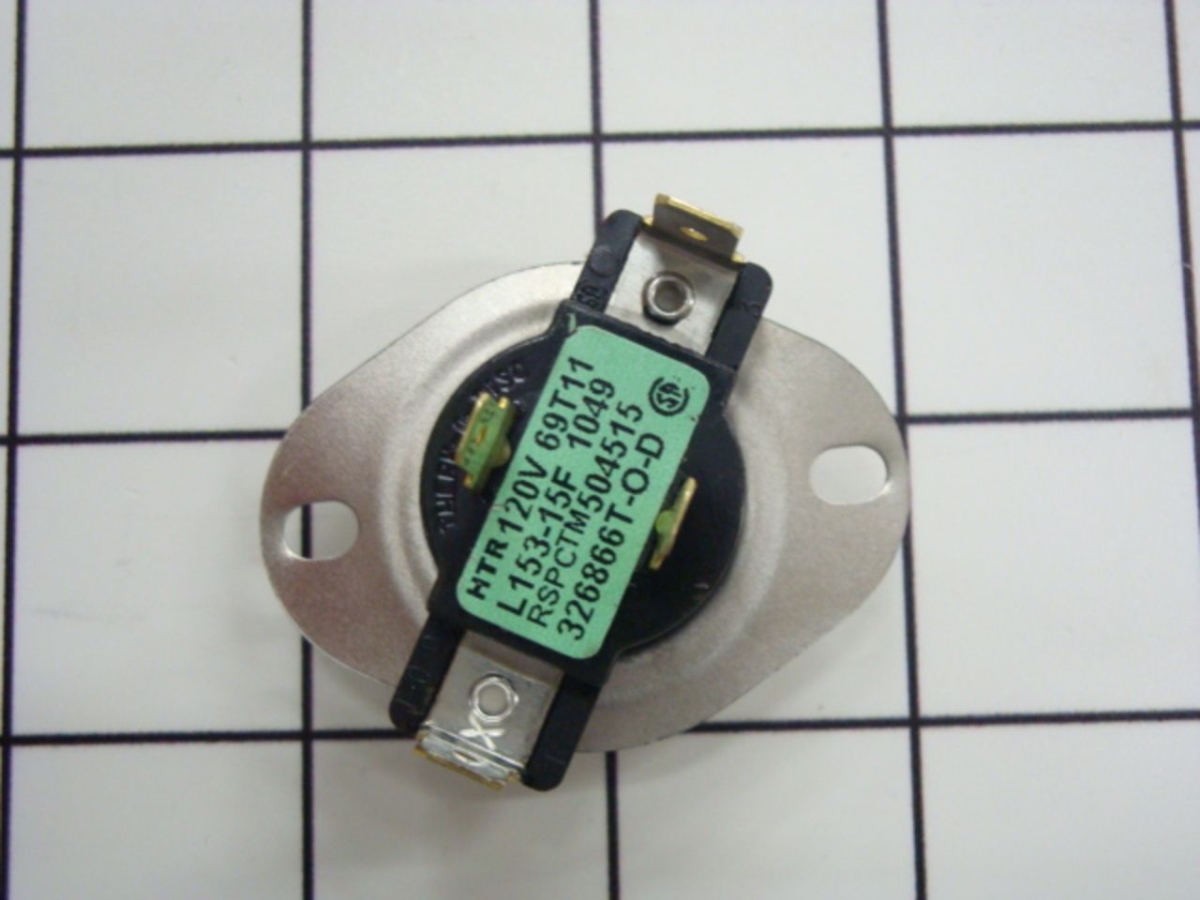 D504515 Dryer Cycling Thermostat; Green
