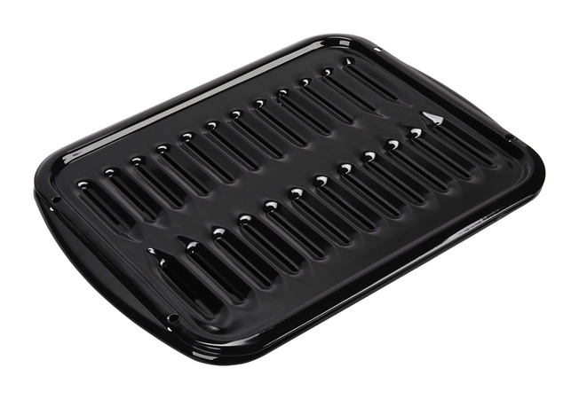 Broiler Pan Set - Black - 3 lbs - Durable Cooking Accessory