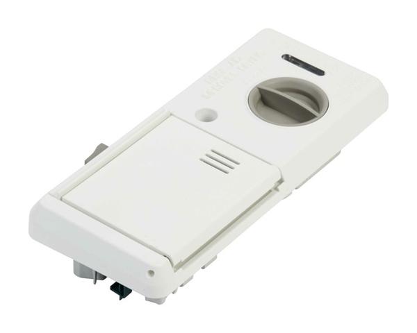 Picture of Whirlpool WPW10428214 Dishwasher Dispenser Assembly; Misty Morning White