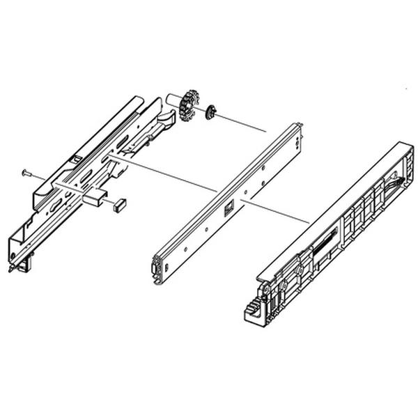Picture of Samsung DA97-13780C RF8000B; FS Refrigerator Middle Right Rail Assembly