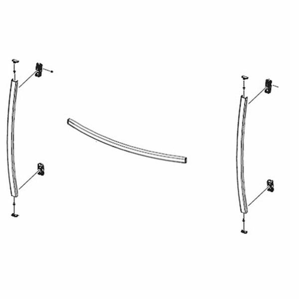 Picture of Samsung SSGDA97-20312D AW2 F-L&#44; Black Refrigerator Handle Kit Module Assembly